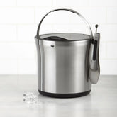 Steel Ice Bucket & Tong Set