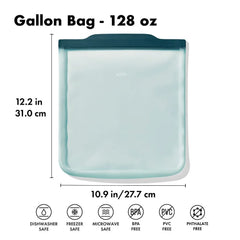 Silicone Reusable Bag - Gallon Bag (128 oz) - Lagoon