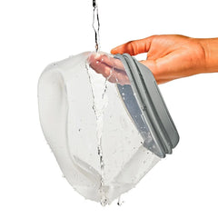 Silicone Reusable Bag Stand-Up Snack (12 oz) - Fog
