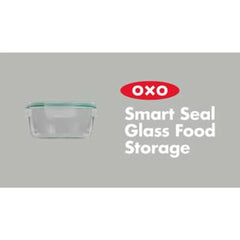 OXO Good Grips 8 Cup Smart Seal Glass Rectangle Container