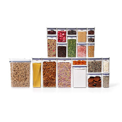 POP Large Cereal Dispenser (4.5 Qt.) & 20-Piece POP Container Set Bundle