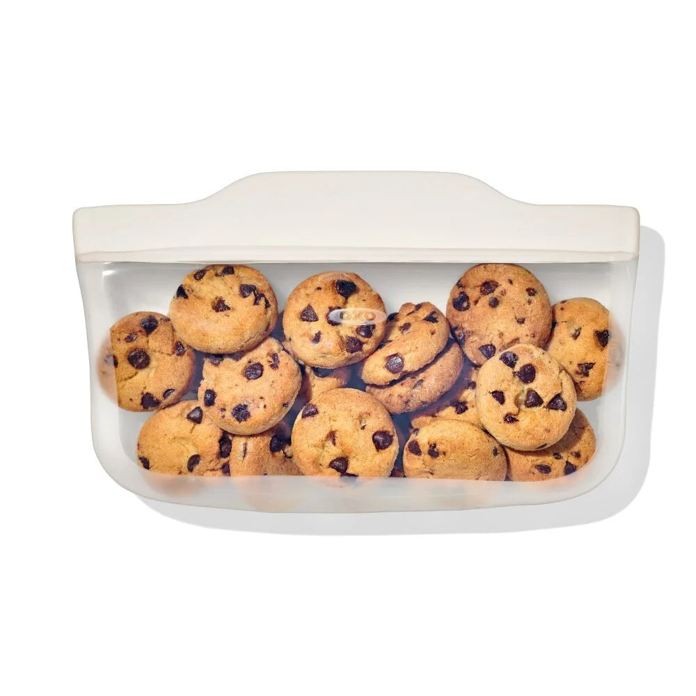 Silicone Reusable Bag - Snack Bag (12 oz) - Oat