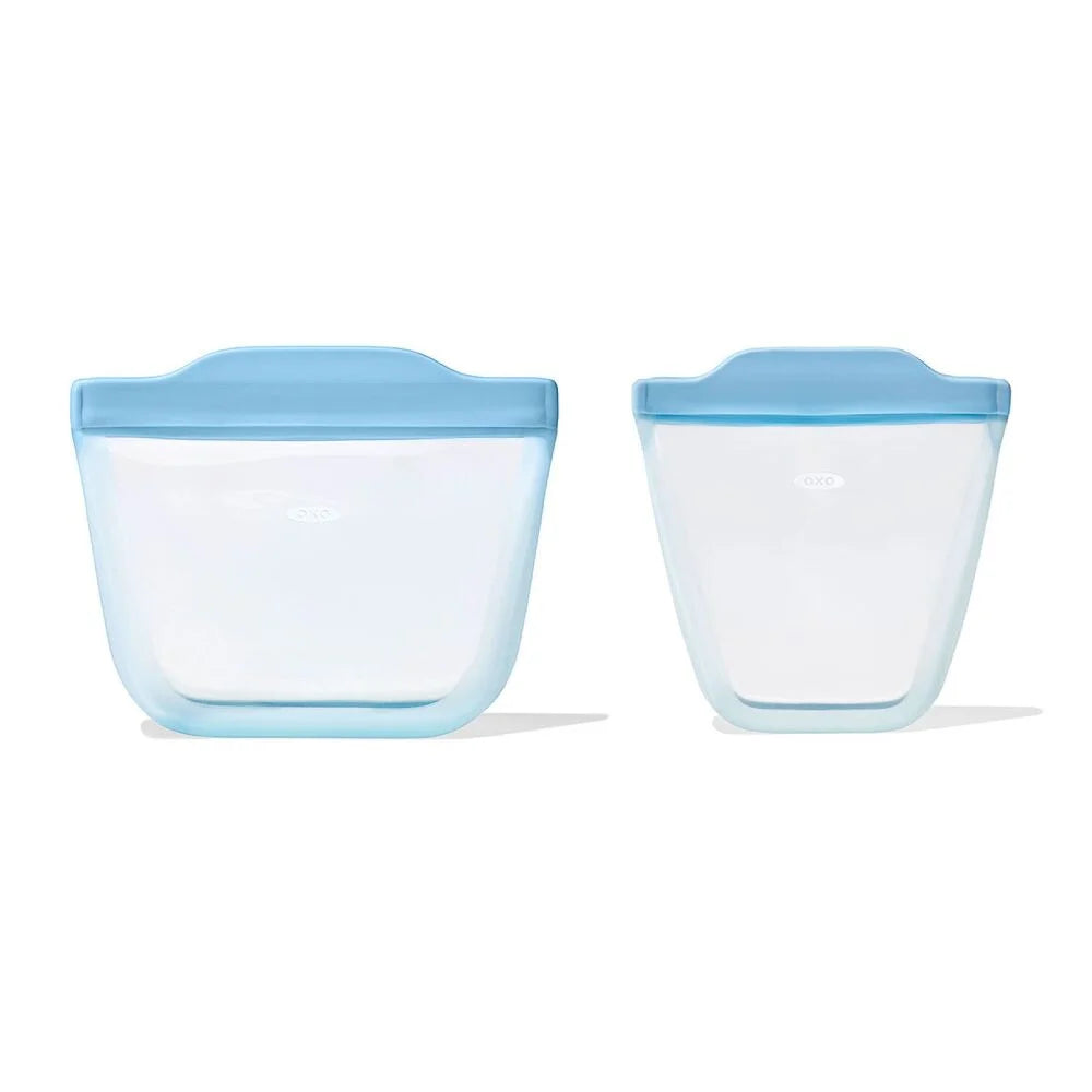 Tot Silicone Reusable Bags – 2 Piece Mixed Snack Set