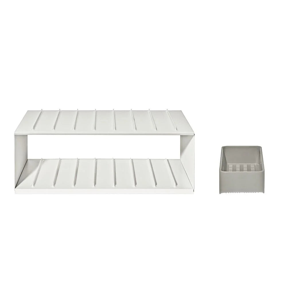 Water Bottle Organizer with Accessory Bin