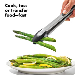 2-Piece Tongs with Nylon Heads Set