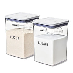 8-Piece Prelabeled Baking POP Container Set