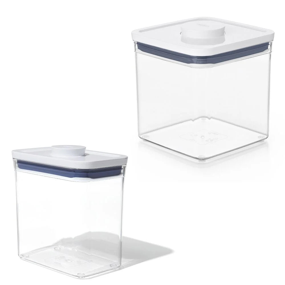 POP Container - Rectangle Short (1.7 Qt.) & POP Container - Big Square Short (2.8 Qt.) Bundle