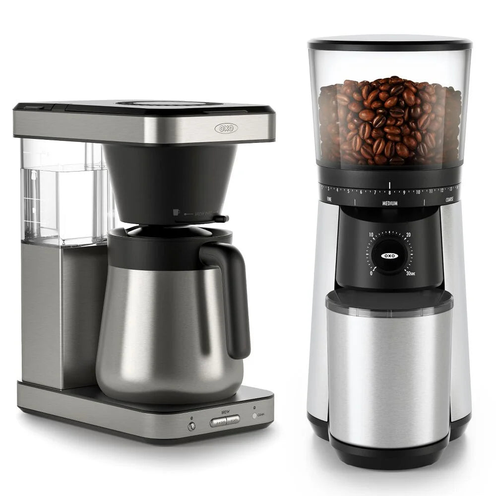 8-Cup Coffee Maker & Conical Burr Coffee Grinder Bundle