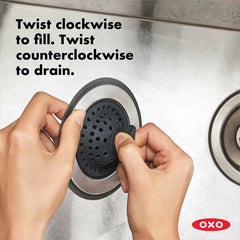 2-in-1 Silicone Sink Strainer with Stopper