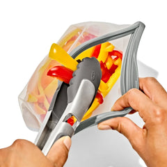 Silicone Reusable Bag  Stand-Up Quart (32 oz) - Fog